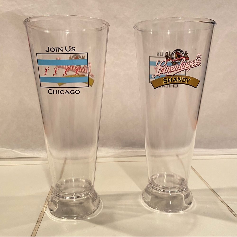 RARE Leinenkugel’s Shandy Chicago Plastic Glasses